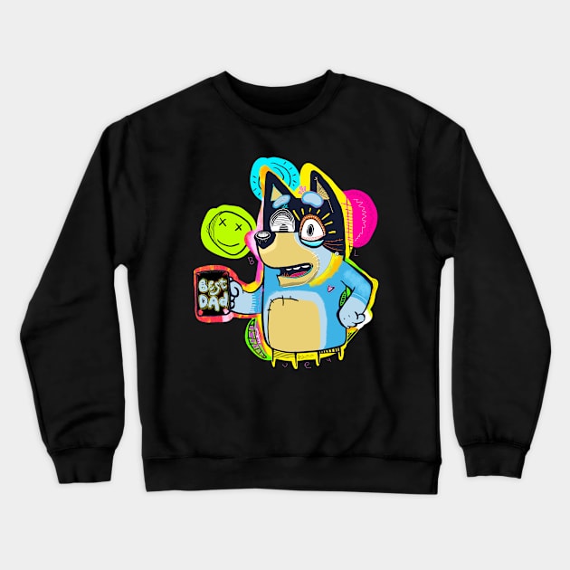 best dad Crewneck Sweatshirt by Homoragomo